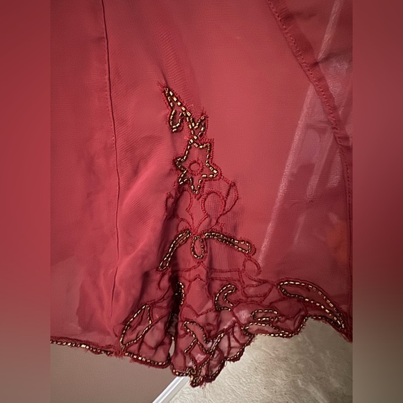 Free People Sheer Beaded Slip Top - Picture 5 of 6